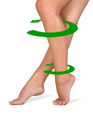 Measuring your ankle and calf